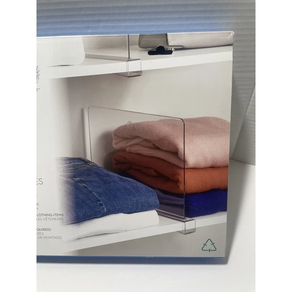 The Home Edit Shelf Divider Helps Store & Organize Clothing, Bags, Shoes Clear